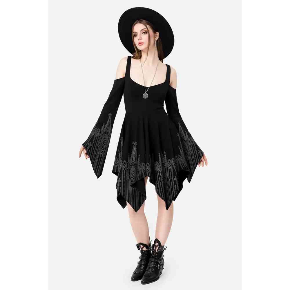 Restyle - Infernal Chapel Minikleid - Schwarz